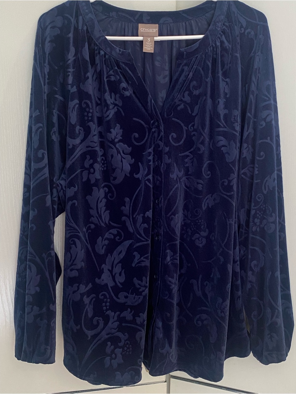 Chico’s velour top